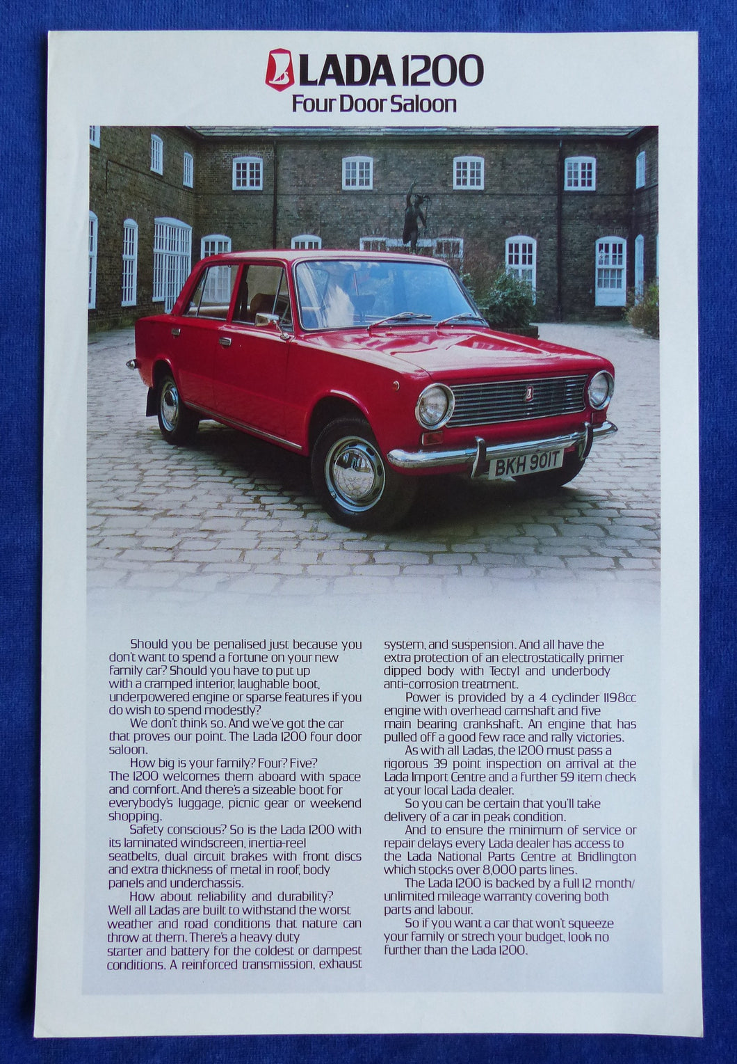 Lada 1200 Saloon - UK-Prospekt Brochure 80er England