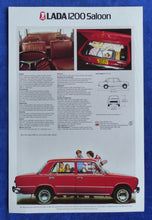 Lade das Bild in den Galerie-Viewer, Lada 1200 Saloon - UK-Prospekt Brochure 80er England
