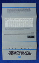 Lade das Bild in den Galerie-Viewer, Ford 1989 Passenger Cars Exterior Colors - US-Prospekt Brochure 1998 USA
