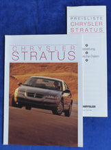 Lade das Bild in den Galerie-Viewer, Chrysler Stratus MJ 1996 - Prospekt Brochure + Preisliste 04.1995
