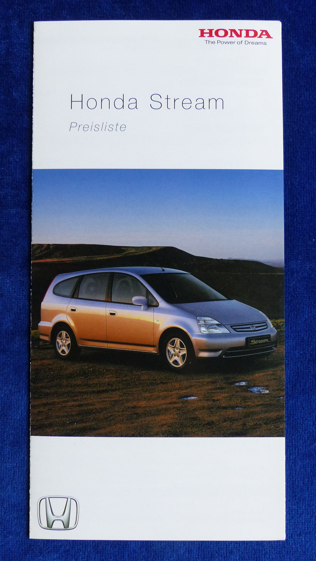 Honda Stream - Preisliste MJ 2003 - Prospekt Brochure 01.2003