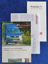 Lade das Bild in den Galerie-Viewer, Fischer Wohnmobile Piccolo Magnum VW Bus T5 - Prospekt + Preisliste 01.2005
