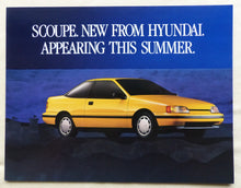 Lade das Bild in den Galerie-Viewer, Hyundai Scoupe S-Coupe - Preview US-Prospekt Brochure 1990 USA
