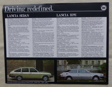Lade das Bild in den Galerie-Viewer, Lancia 1980 Zagato Coupe Sedan HPE - US-Prospekt Brochure 1979 USA
