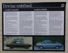 Lade das Bild in den Galerie-Viewer, Lancia 1980 Zagato Coupe Sedan HPE - US-Prospekt Brochure 1979 USA
