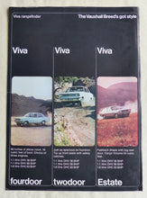 Lade das Bild in den Galerie-Viewer, Vauxhall Viva 4-door - GB-Prospekt Brochure England 1970
