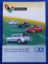 Lade das Bild in den Galerie-Viewer, Hyundai FIFA WM Edition - i10 i20 i30 i30cw MJ 2010 - Prospekt Brochure 02.2010
