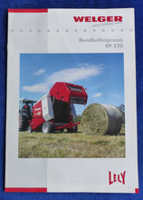 Lade das Bild in den Galerie-Viewer, Welger Rundballenpresse RP 320 - Prospekt Brochure 10.2002
