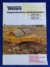 Lade das Bild in den Galerie-Viewer, Trenkle Doppelvibrations-Anhängewalzen AVW - Prospekt Brochure 1973
