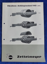 Lade das Bild in den Galerie-Viewer, Zettelmeyer Vibrations-Anhängewalzen VAS - Prospekt Brochure 70er
