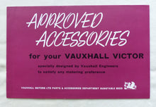 Lade das Bild in den Galerie-Viewer, Vauxhall Victor - Accessories - UK-Prospekt Brochure 60er-Jahre England
