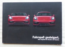 Lade das Bild in den Galerie-Viewer, Porsche Zentrum Willich Angebote Boxster &amp; Cayman GTS - Prospekt Brochure 2014

