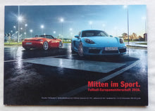 Lade das Bild in den Galerie-Viewer, Porsche Zentrum Willich 718 Boxster Fußball-EM 2016 - Prospekt Brochure 2016
