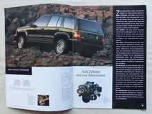 Lade das Bild in den Galerie-Viewer, Jeep Modellprogramm 1993 Grand Cherokee Wrangler - Prospekt Brochure 09.1992
