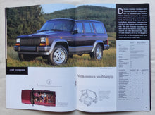 Lade das Bild in den Galerie-Viewer, Jeep Modellprogramm 1993 Grand Cherokee Wrangler - Prospekt Brochure 09.1992
