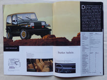 Lade das Bild in den Galerie-Viewer, Jeep Modellprogramm 1993 Grand Cherokee Wrangler - Prospekt Brochure 09.1992
