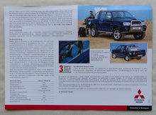 Lade das Bild in den Galerie-Viewer, Mitsubishi L200 Diving Sondermodell MJ 2000 - Prospekt Brochure 08.1999

