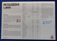 Lade das Bild in den Galerie-Viewer, Mitsubishi L200 Magnum Pick-up MJ 1994 - Prospekt Brochure 09.1993
