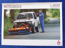 Lade das Bild in den Galerie-Viewer, Mitsubishi L200 Kehrmaschine MJ 1994 - Prospekt Brochure 09.1993
