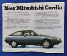 Lade das Bild in den Galerie-Viewer, Mitsubishi 1984 Cordia - Prospekt Brochure 04.1983 Australien englisch
