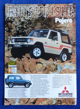 Lade das Bild in den Galerie-Viewer, Mitsubishi Pajero 2600 2300 - Prospekt Brochure 1984
