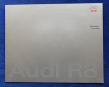 Lade das Bild in den Galerie-Viewer, Audi R8 Coupe 4.2 V8 quattro MJ 2007 - Hardcover Prospekt + Preisliste 09.2006
