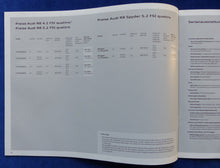 Lade das Bild in den Galerie-Viewer, Audi R8 Coupe V8 V10 quattro MJ 2010 - Hardcover Prospekt + Preisliste 01.2010

