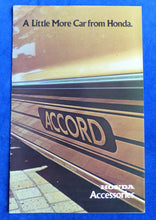 Lade das Bild in den Galerie-Viewer, Honda 1977 Accord Accessories - US-Prospekt Brochure 1976 USA englisch
