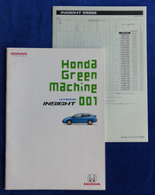 Lade das Bild in den Galerie-Viewer, Honda Insight Green Machine 001 - Prospekt Brochure + Preisliste 2009 Japan
