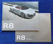 Lade das Bild in den Galerie-Viewer, Audi R8 Spyder V10 quattro MJ 2010 - Prospekt Brochure + Preisliste 09.2009
