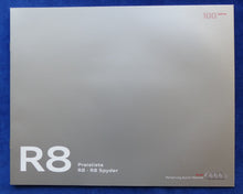 Lade das Bild in den Galerie-Viewer, Audi R8 Spyder V10 quattro MJ 2010 - Prospekt Brochure + Preisliste 09.2009
