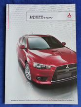 Lade das Bild in den Galerie-Viewer, Mitsubishi Lancer Evolution Evo X MJ 2013 - Prospekt Brochure 10.2012
