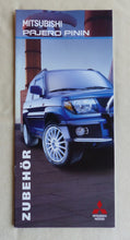 Lade das Bild in den Galerie-Viewer, Mitsubishi Pajero Pinin Zubehör MJ 2002 - Prospekt Brochure 03.2001
