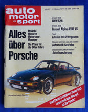 Lade das Bild in den Galerie-Viewer, Auto Motor Sport Heft 21/1977 - Porsche 911 Turbo BMW 5er Renault Alpine Alfasud
