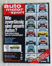 Lade das Bild in den Galerie-Viewer, Auto Motor Sport Heft 26/1980 - Datsun 280 Porsche 924 Renault Alpine Volvo 244
