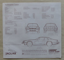 Lade das Bild in den Galerie-Viewer, Jaguar XJS V12 Leyland MJ 1981 - Prospekt Brochure + Daten 10.1980 Großformat
