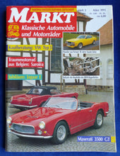 Lade das Bild in den Galerie-Viewer, Oldtimer Markt Heft 3/1991 - Maserati 3500 GT Jaguar E VW Typ 3 Toyota Celica

