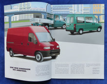 Lade das Bild in den Galerie-Viewer, Fiat Ducato Warentransport Kasten Pritsche MJ 1998 - Prospekt Brochure 12.1997

