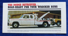 Lade das Bild in den Galerie-Viewer, Dodge 1977 Retriever Model 528 D300 W300 Cab - US-Prospekt Brochure 12.1976 USA
