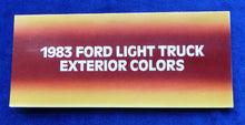 Lade das Bild in den Galerie-Viewer, Ford 1983 Light Truck Bronco F Ranger - Colors - US-Prospekt Brochure 1982 USA
