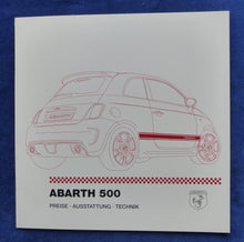 Lade das Bild in den Galerie-Viewer, Abarth 500 - Preisliste MJ 2011 - Prospekt Brochure 06.2010
