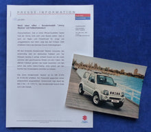 Lade das Bild in den Galerie-Viewer, Suzuki Jimny Skyline Sondermodell MJ 2002 - Presse-Information + Foto 07.2001
