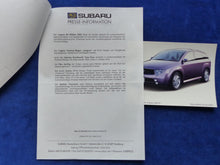 Lade das Bild in den Galerie-Viewer, Subaru Tokyo Motor Show Studie WX-01 MJ 2002 - Presse-Information + Foto 10.2001
