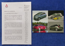 Lade das Bild in den Galerie-Viewer, Mitsubishi Studien Tokyo CZ2 CZ3 SUP MJ 2002 - Presse-Information + Foto 10.2001
