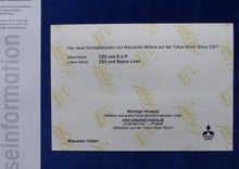 Lade das Bild in den Galerie-Viewer, Mitsubishi Studien Tokyo CZ2 CZ3 SUP MJ 2002 - Presse-Information + Foto 10.2001
