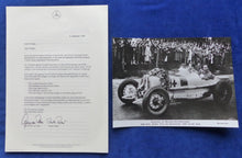 Lade das Bild in den Galerie-Viewer, Mercedes-Benz Rennsport SSKL Caracciola 1926 - Presse-Information + Foto 12.1996
