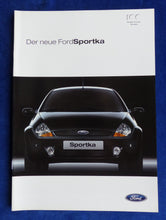 Lade das Bild in den Galerie-Viewer, Ford Sportka MJ 2004 - Prospekt Brochure 06.2003
