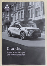 Lade das Bild in den Galerie-Viewer, Mitsubishi Grandis Hybrid MJ 2026 - Prospekt Brochure + Preisliste 10.2025
