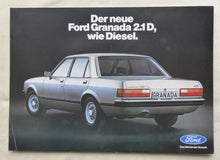 Lade das Bild in den Galerie-Viewer, Ford Granada 2.1 D Diesel - Prospekt Brochure 1979
