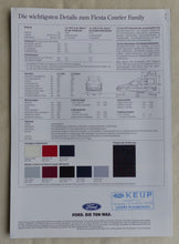 Lade das Bild in den Galerie-Viewer, Ford Fiesta Courier Family MJ 1995 - Prospekt Brochure 04.1995
